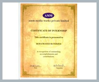 Certificate for Work performance